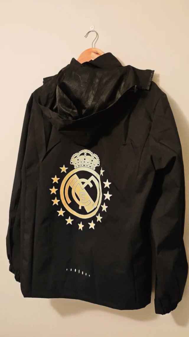 Chaqueta Cortavientos Impermeable Real Madrid