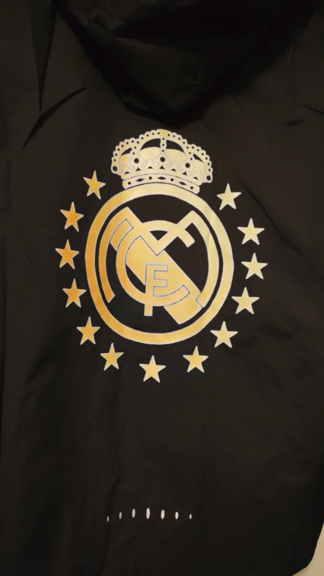 Chaqueta Cortavientos Impermeable Real Madrid