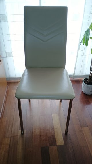 Juego 4 Sillas Comedor Polipiel Beige