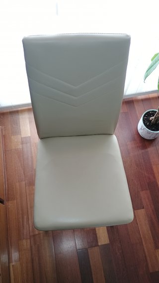 Juego 4 Sillas Comedor Polipiel Beige