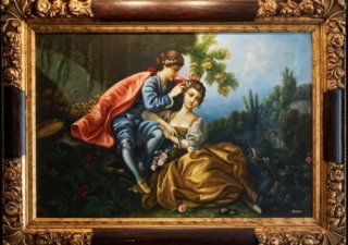 Quadro Scena Galante Settecentesca, d'autore