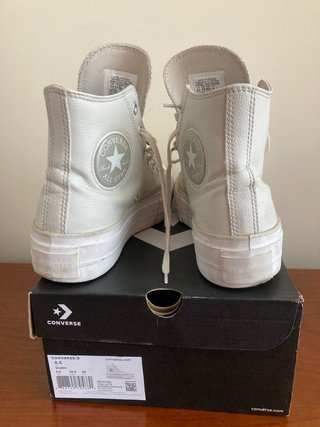 Converse Chuck Taylor Platform Piel Beige
