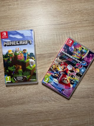 Juegos Nintendo Switch: Minecraft y Mario Kart 8 D