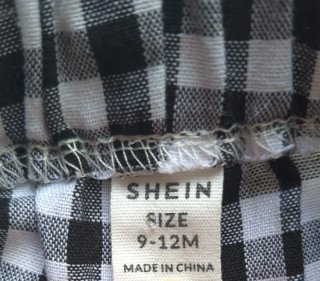 Shorts de cuadros de Shein para niña, 9-12  meses