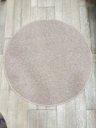 Alfombra Redonda Beige/Gris 100cm