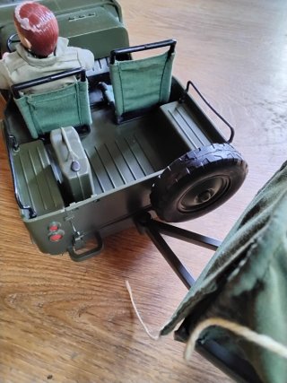 Madelman Jeep y Remolque original 1 generacion