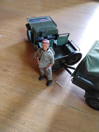 Madelman Jeep y Remolque original 1 generacion