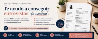 Revisión de CV + preparación de entrevistas.