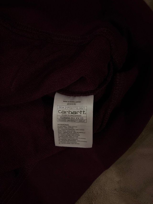 Sweat Carhartt Roxo Novo