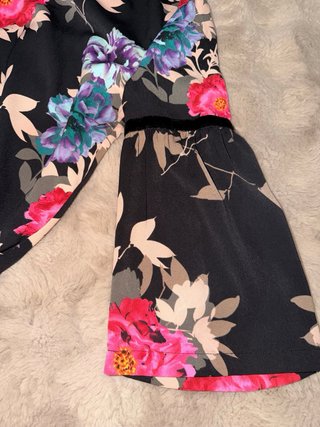 Blusa Gaudì floreale nera taglia S