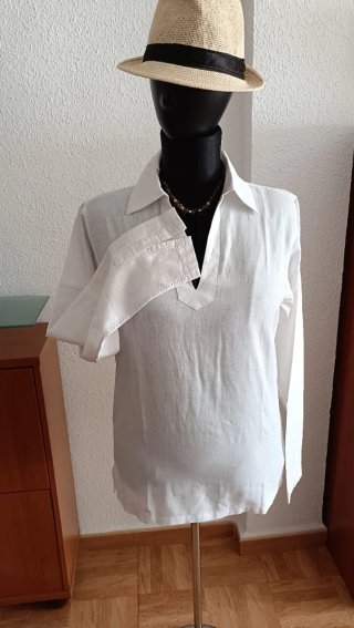 Blusa Ibicenca Blanco Roto