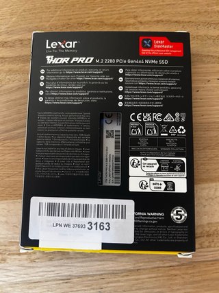 Lexar Thor Pro 1TB SSD M.2 2280  PCIe Gen4 NVMe