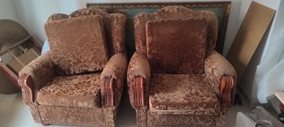 Sillones orejones marrón