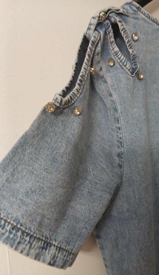 Vestito jeans denim donna