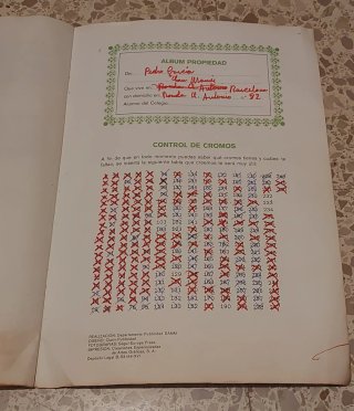 Álbum Cromos Xibeca Sport 1974