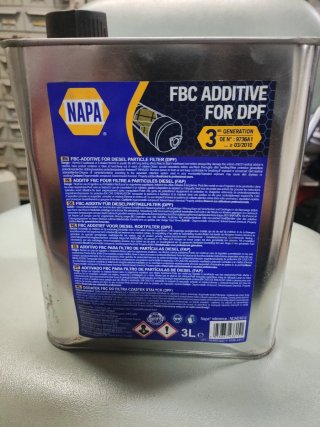 Aditivo NAPA FBC DPF 3ª Generación 3L