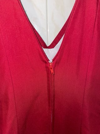 Vestido Flamenca Rojo con Volantes con magas