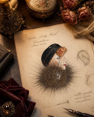 Spilla Ladyhead Vintage Anni '60
