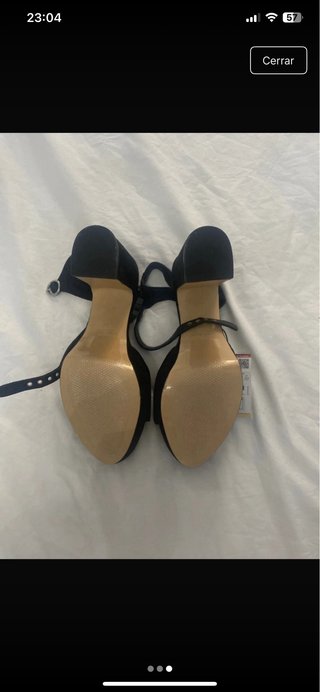 Zapatos de tacón negros de plataforma