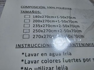 Colcha Manta Fleece 1,50 Polyester Beige/Blanco
