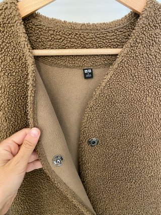 Abrigo Uniqlo Marrón Borreguito