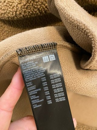 Abrigo Uniqlo Marrón Borreguito