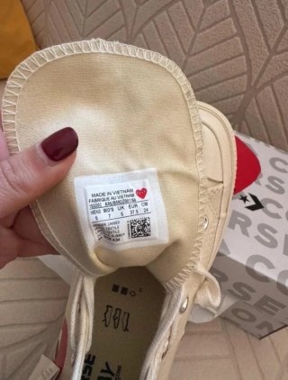 Converse x Comme des Garçons PLAY Talla 37.5