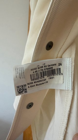 Camisa Hugo Boss Bege com Zíper