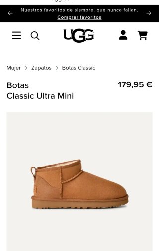 Botines UGG Marrones Talla 36 Nuevos