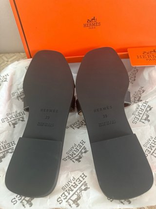 Sandalias Hermes H negras
