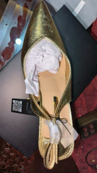 Zapatos Blogger Dorados T.40 Nuevos