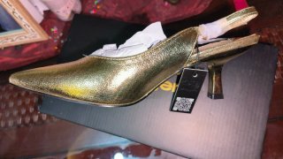 Zapatos Blogger Dorados T.40 Nuevos