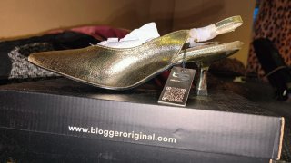 Zapatos Blogger Dorados T.40 Nuevos