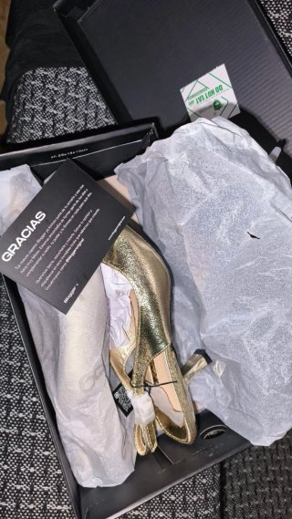 Zapatos Blogger Dorados T.40 Nuevos