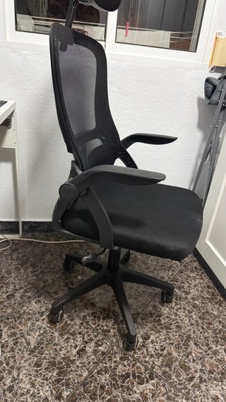 Silla ergonómica de oficina Negra