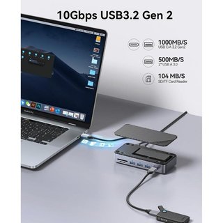 Docking Station USB C 12en1 SSD M.2 ORICO NUEVO