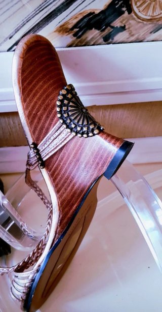 Sandalias Roberto Botella Piel Rosa empolvado Meta