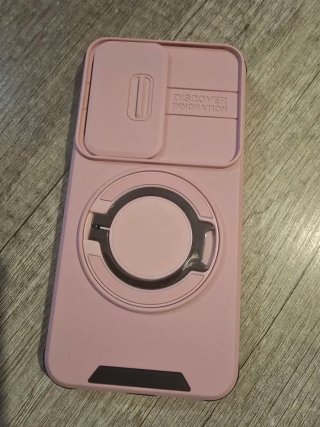 Funda Samsung S24/S25 Rosa con Soporte