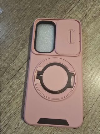 Funda Samsung S24/S25 Rosa con Soporte