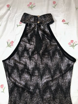 Vestido fiesta lentejuelas zig-zag