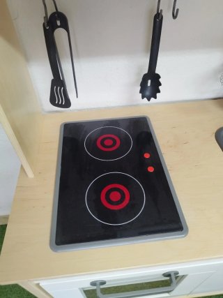 Cocina de Juguete Madera Beige/Crudo