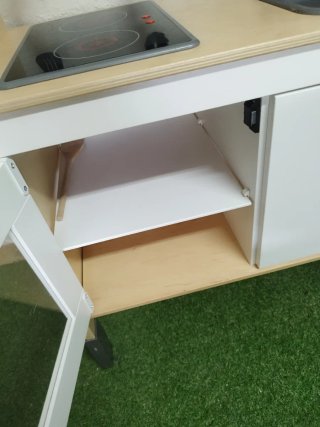 Cocina de Juguete Madera Beige/Crudo