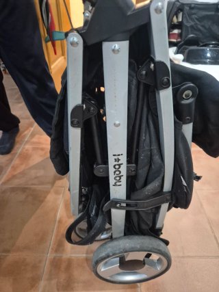 Carrito Gemelar IBABY Negro Plegable