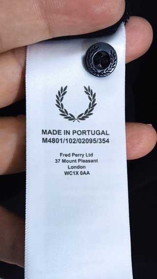 Polo Fred Perry Negro