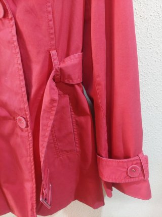 Gabardina Zara Woman rosa fucsia Talla L