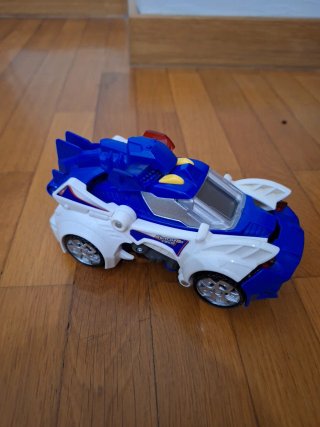 Coche Policía Dinosaurio Transformable