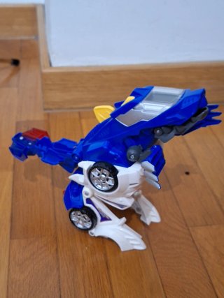 Coche Policía Dinosaurio Transformable