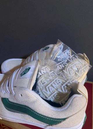 Vans Knu Skool Beige/Verde