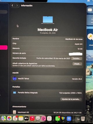 MacBook Air M4 Medianoche