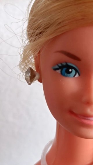 Pendientes y anillos para Barbie vintage